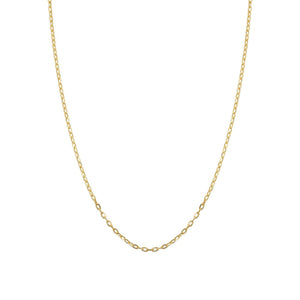 1mm Petite Cable Chain Necklace, 18K