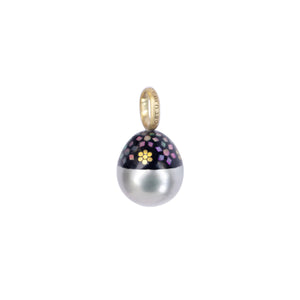 One-of-a-kind Mosaic Tahitian Pearl Amulet, 18k
