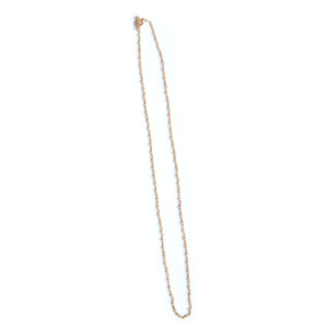 Pink Opal Beaded Necklace, 18K