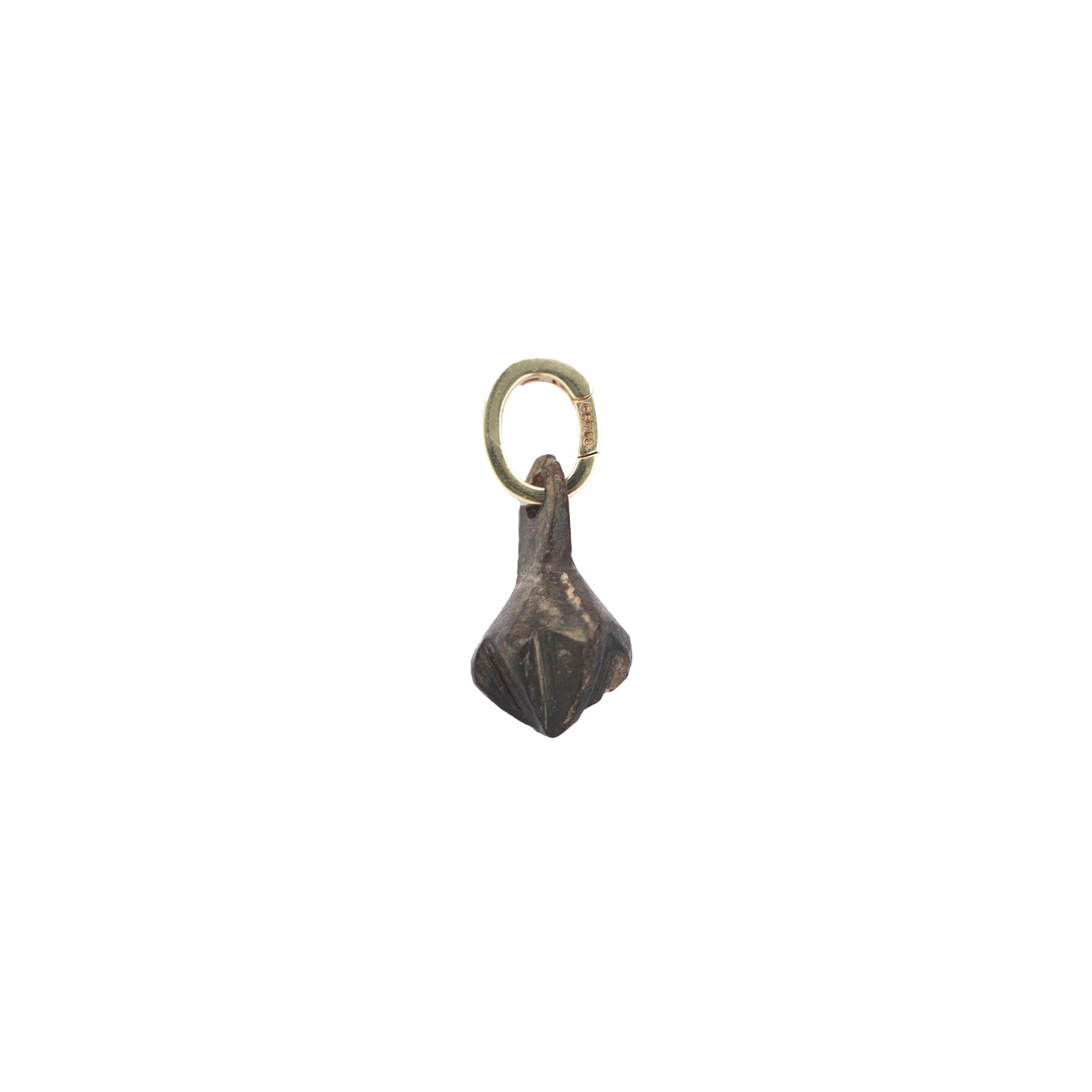 Ancient Bronze Bead Amulet, 18k