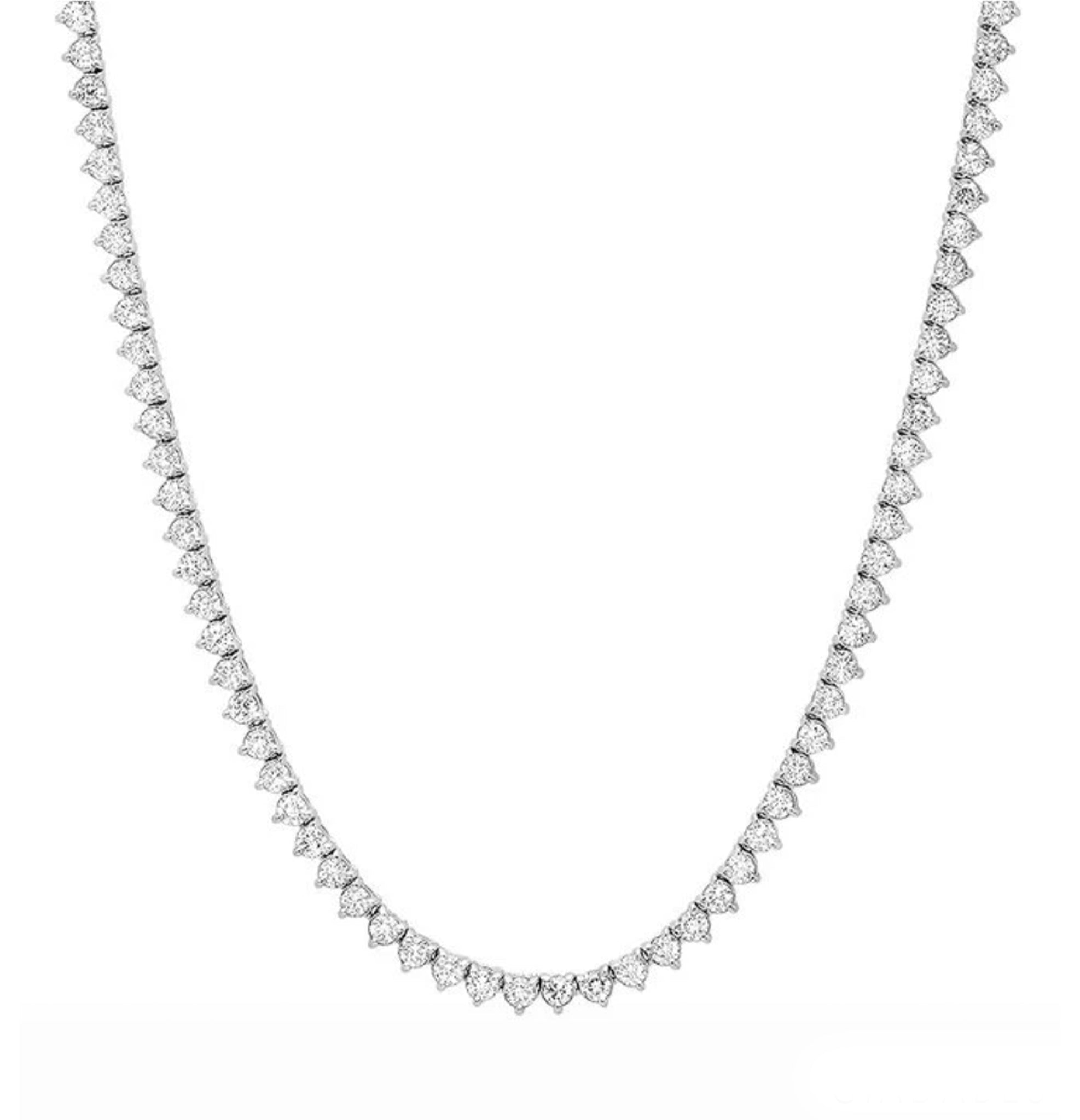 Straight Line Diamond Necklace