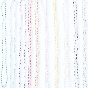Freshwater Pearl Colored Threads Necklace, 26"