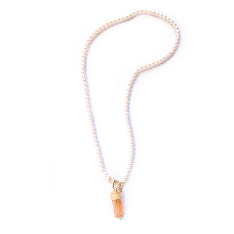 Freshwater Pearl Classic Necklace, 18k