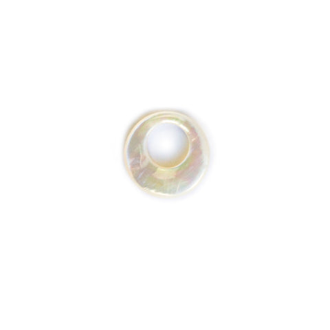 Small Mother of Pearl Round Hoop